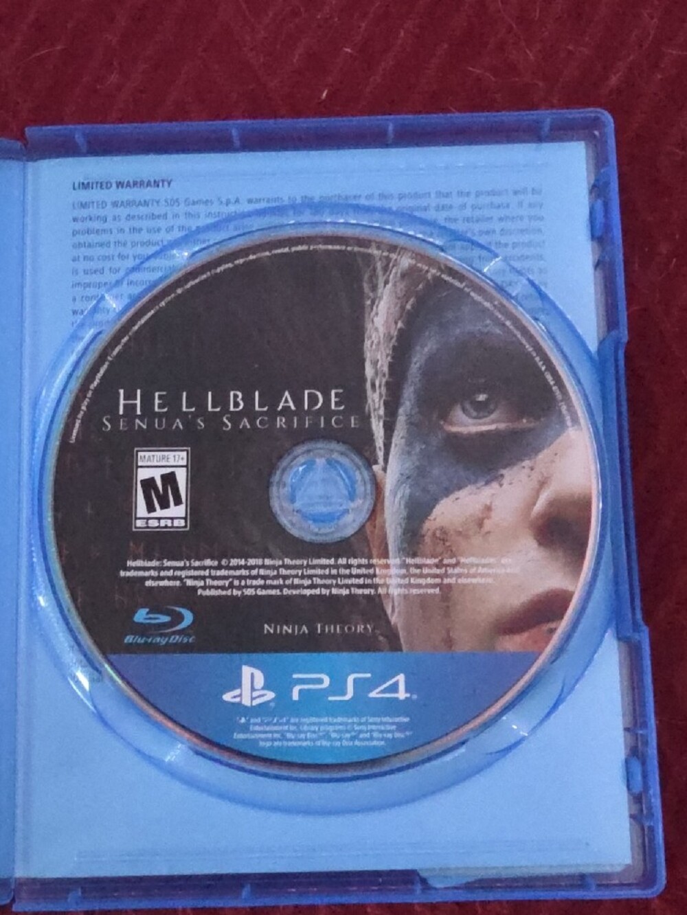 Sony PS4 Hellblade: Senua's Sacrifice - Black & Blue Cover - Picture 3 of 3